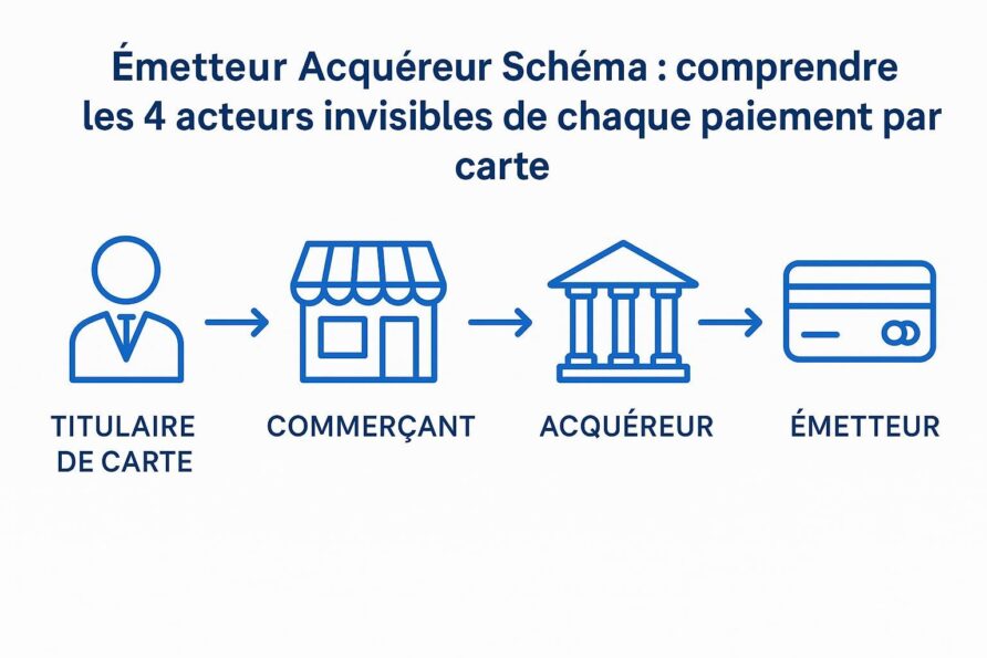 Émetteur acquéreur schéma : comprendre les 4 acteurs invisibles de chaque paiement par carte