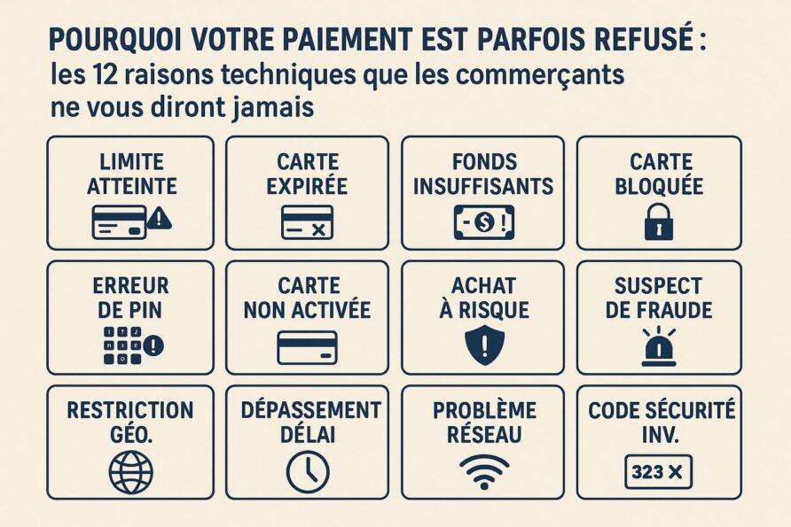 Pourquoi votre paiement est parfois refusé : les 12 raisons techniques que les commerçants ne vous diront jamais